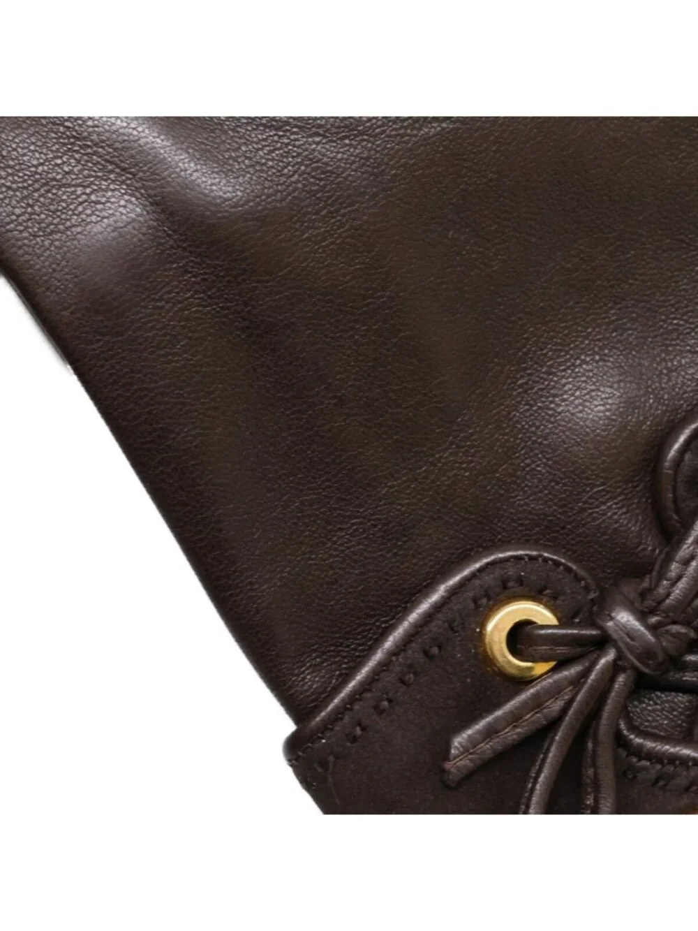 Hermes Lambskin Gloves Brown
